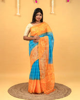 SC4351 - Linen Embroidery Checked With Gold Foil Along Border